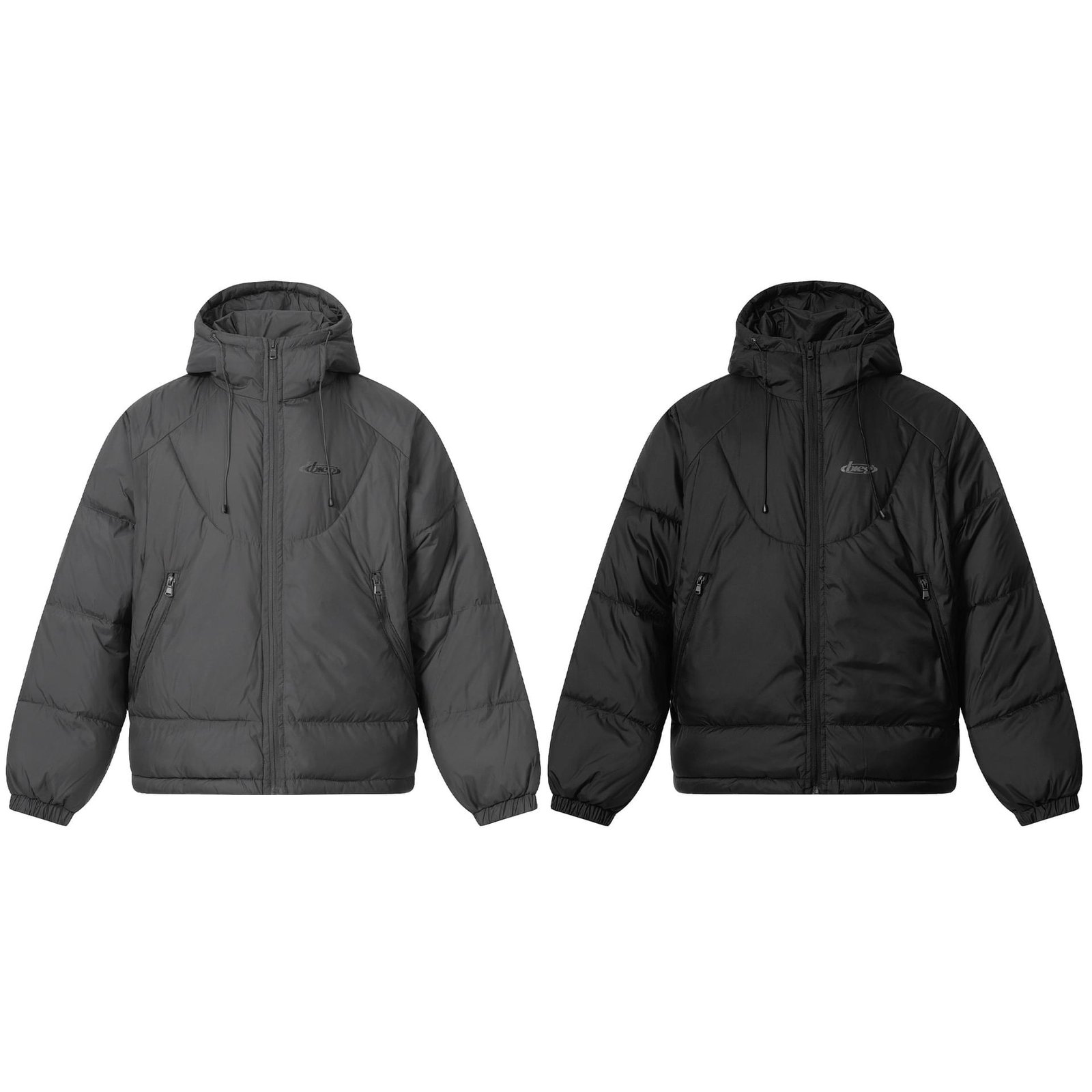 Men Hooded Padded Jacket Fleece Lined Winter Coat Loose Fit Streetwear - Image 3