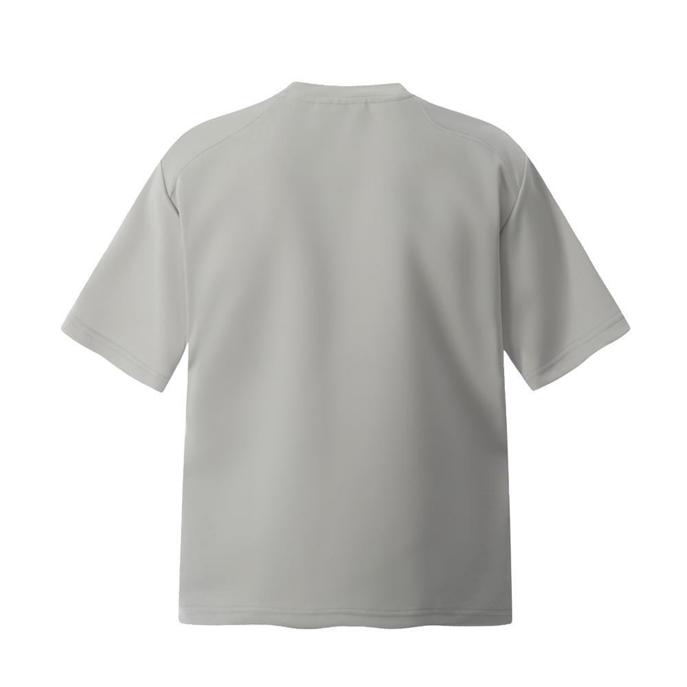 Men Short Sleeve Embroidered Letter T Shirt Loose Fit Cotton Blend Streetwear Top - Image 2