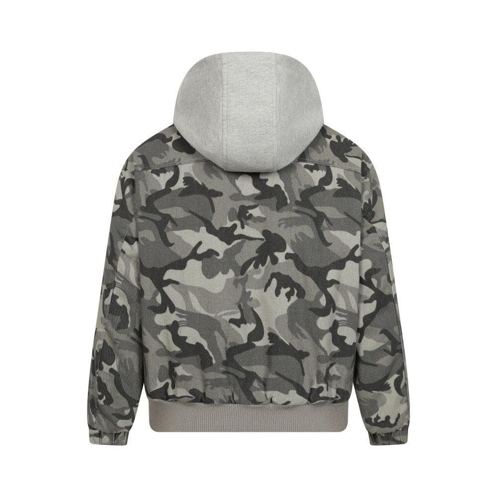 Men Camouflage Cotton Hooded Jacket Loose Fit Winter Coat Streetwear - Image 2
