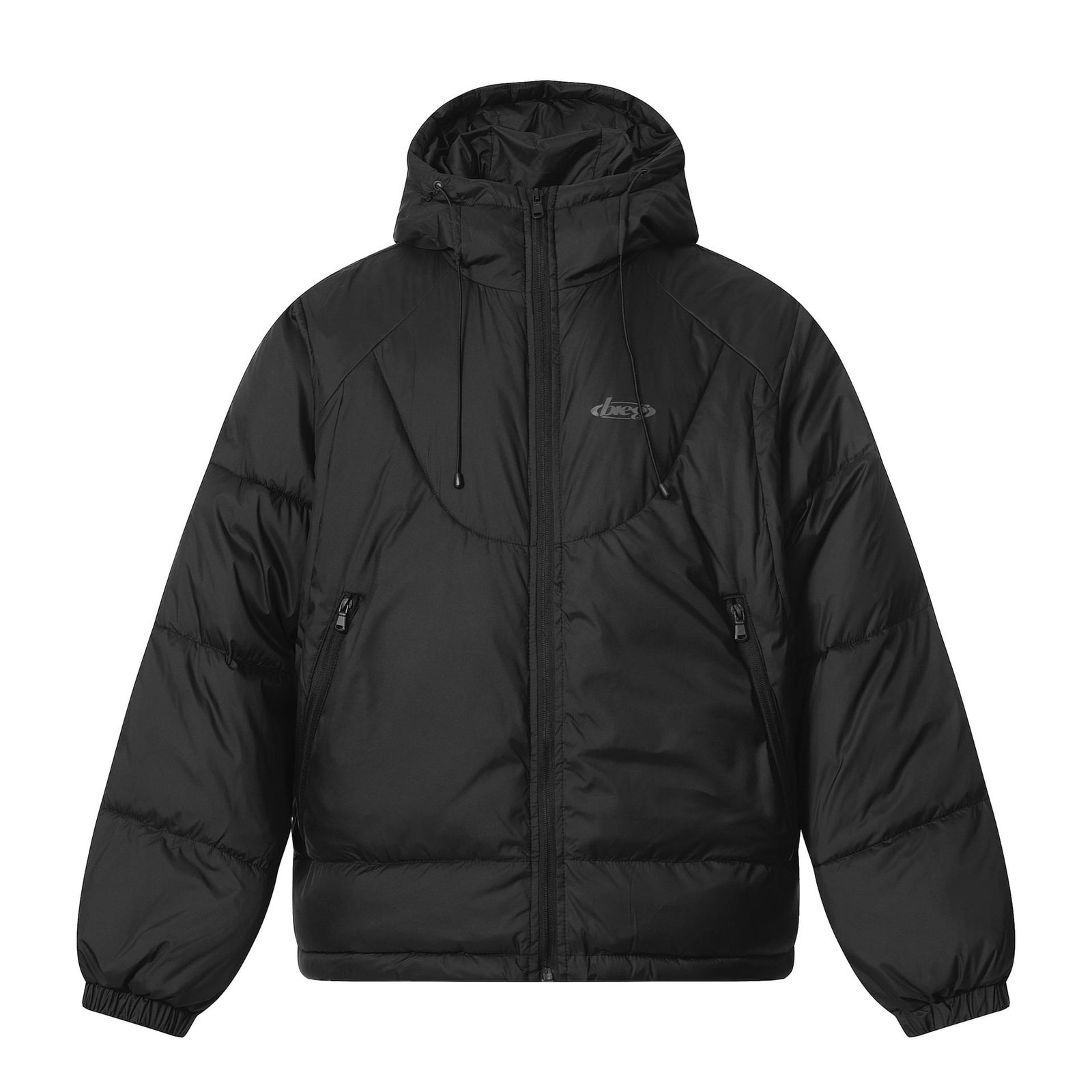 Men Hooded Padded Jacket Fleece Lined Winter Coat Loose Fit Streetwear - Image 5